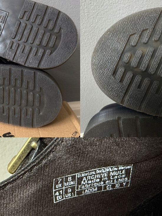 DR. Martens Laketen Atlas Slingback Platform Mules $150 Black Worn Once 31525001 - Picture 14 of 15